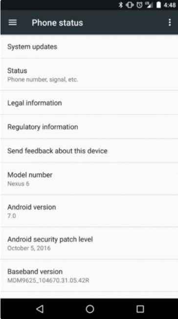 Nexus 6 официально обновился до Android 7.0